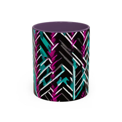 boostlete-recovery-progress-pattern-chevron-retro-0243 — Accent Mug 11/15oz