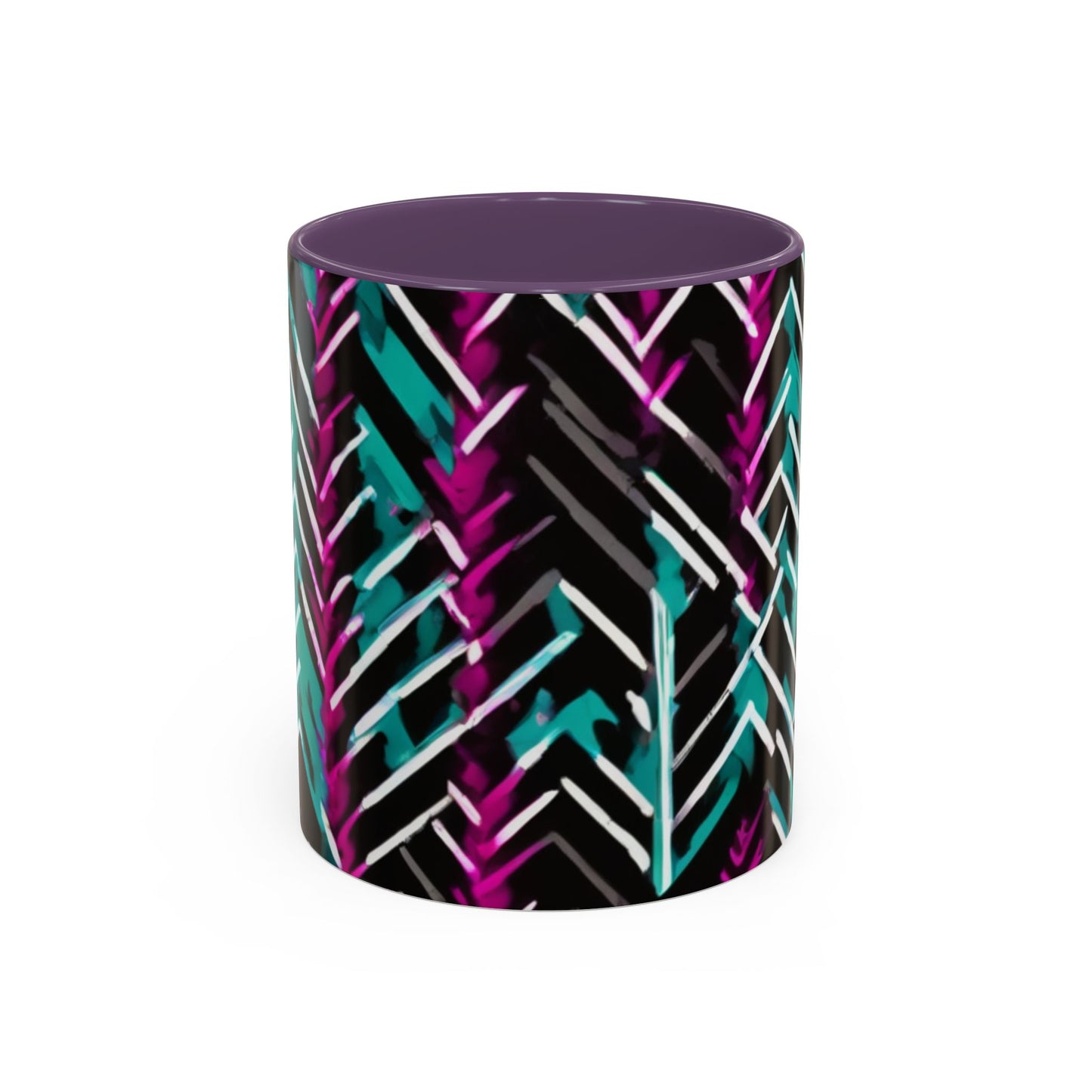 boostlete-recovery-progress-pattern-chevron-retro-0243 — Accent Mug 11/15oz