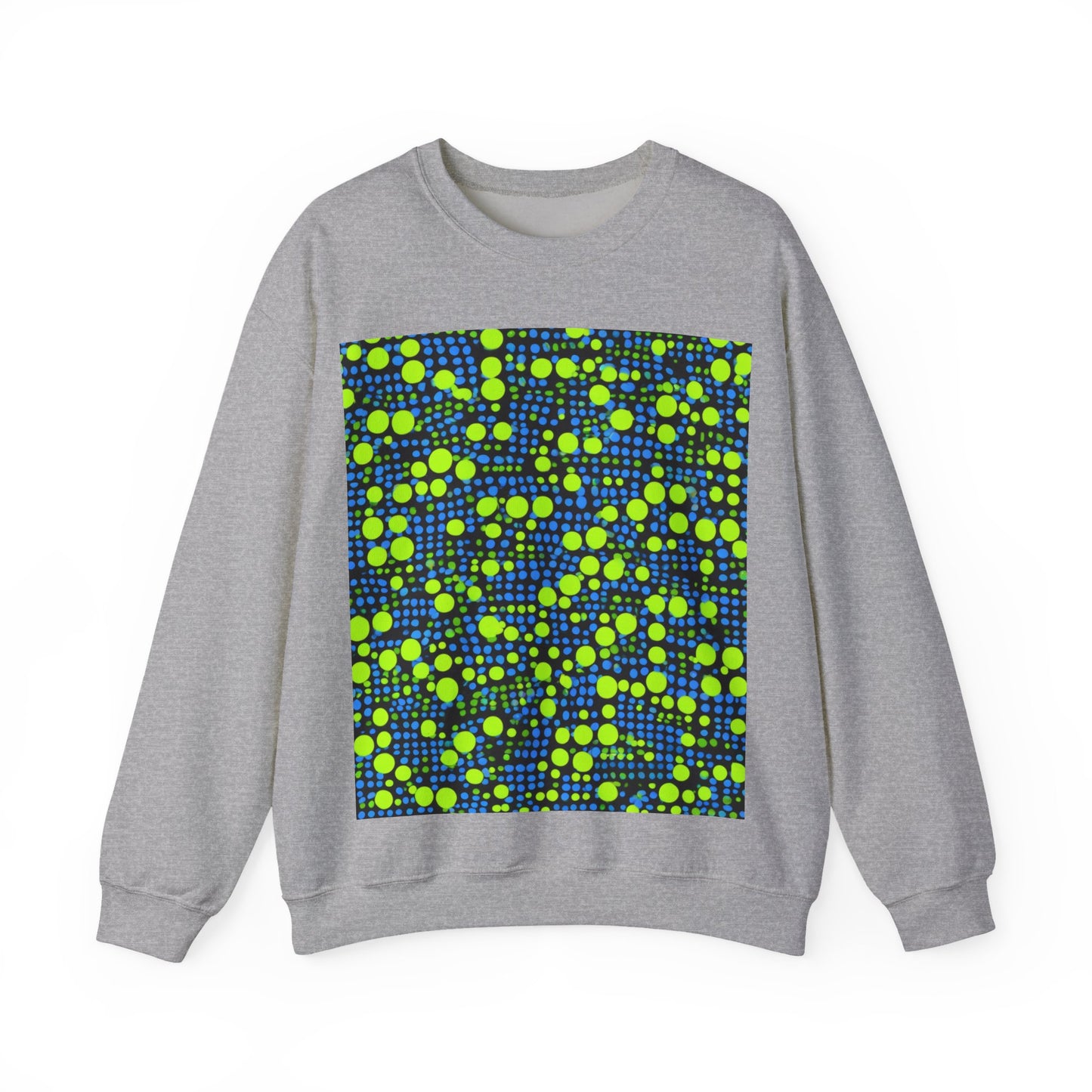 boostlete-mile-by-mile-pattern-dotted-geometric-0071 — Unisex Heavy Blend Crewneck Sweatshirt (Gildan)