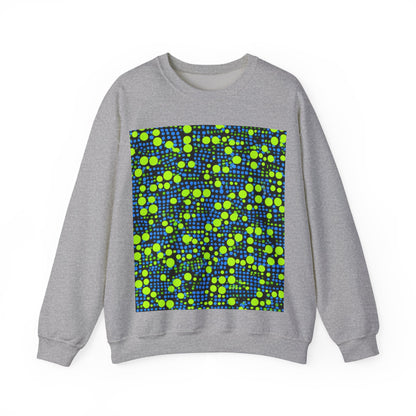boostlete-mile-by-mile-pattern-dotted-geometric-0071 — Unisex Heavy Blend Crewneck Sweatshirt (Gildan)