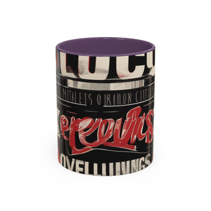 boostlete-mile-by-mile-type-focus-over-feelings-split-retro-0841 — Accent Mug 11/15oz