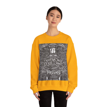 boostlete-boost-mode-type-keep-the-promise-big-monoline-0049 — Unisex Heavy Blend Crewneck (G18000)