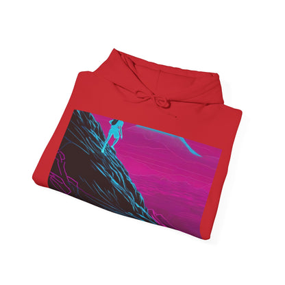 boostlete-boost-mode-scene-trail-neon-blueprint-0832 — Unisex Heavy Blend Hoodie (G18500)