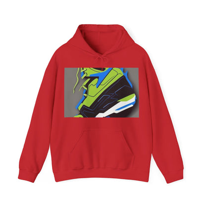 boostlete-quiet-power-icon-sneaker-duotone-paper-0066 — Unisex Heavy Blend Hooded Sweatshirt (Gildan)