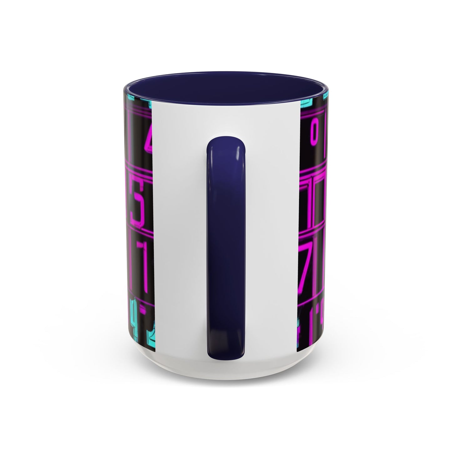 boostlete-iron-intent-pattern-plate-number-retro-0227 — Accent Mug 11oz/15oz