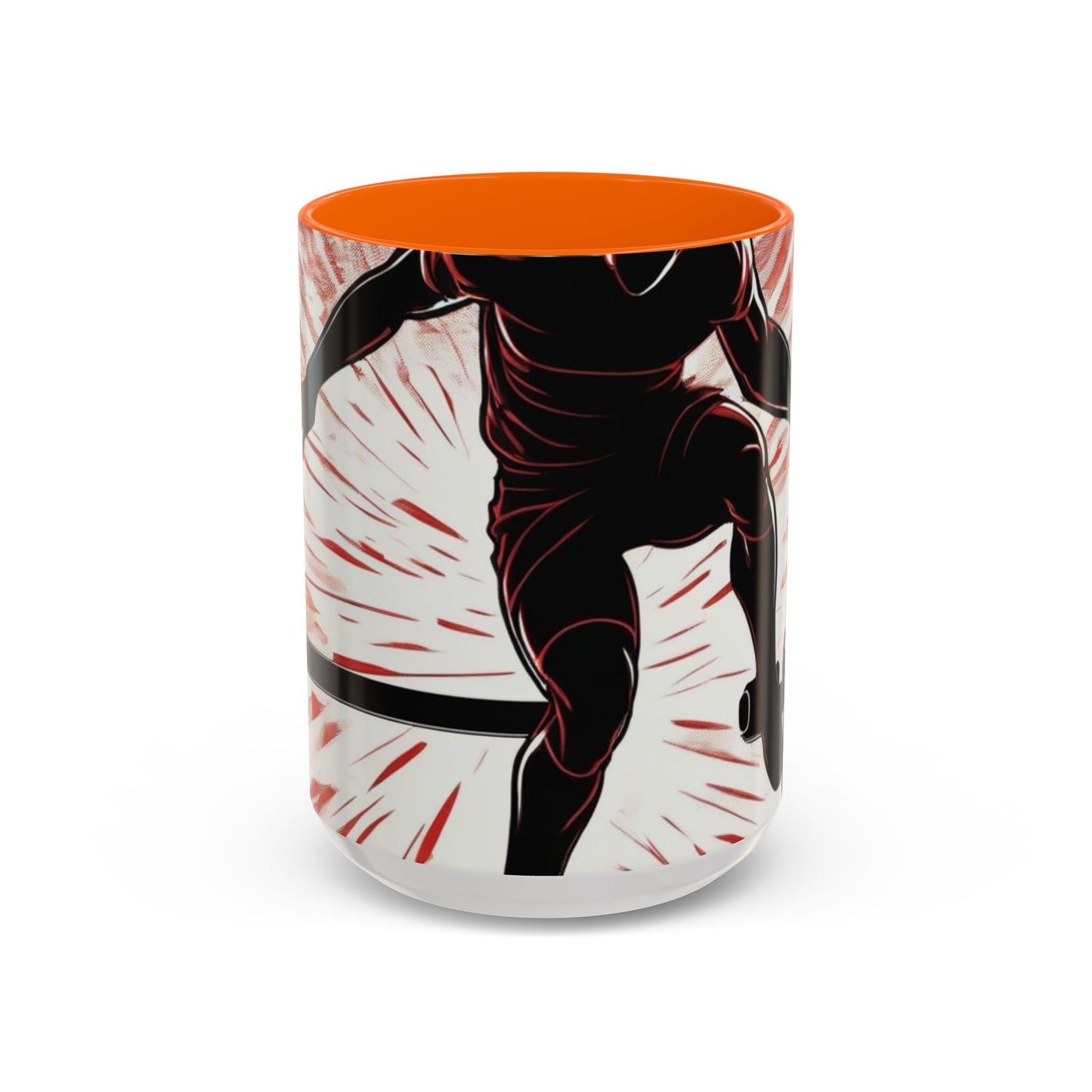 boostlete-recovery-progress-scene-hurdler-halftone-engraved-0212 — Accent Mug 11oz/15oz