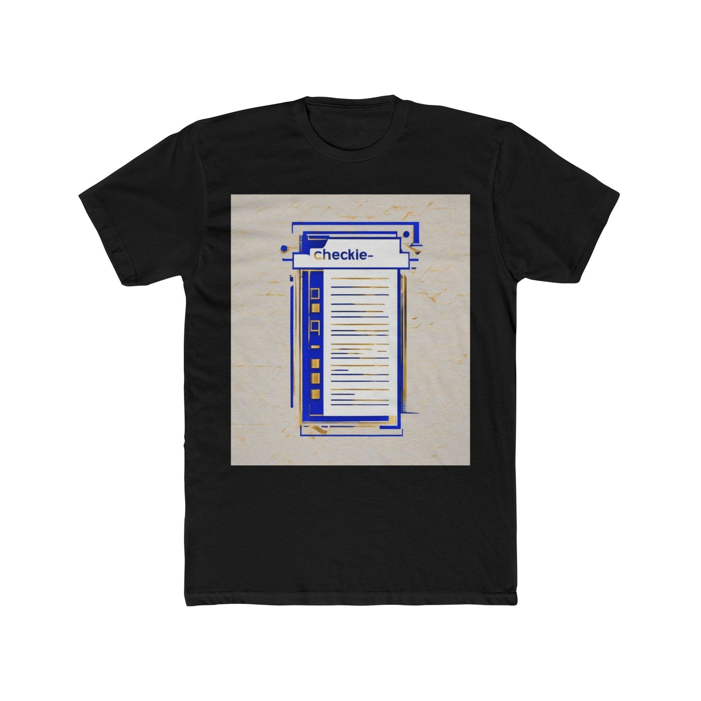 boostlete-am-crew-icon-checklist-glitch-badge-0018 — Unisex Cotton Crew Tee (NL 3600)