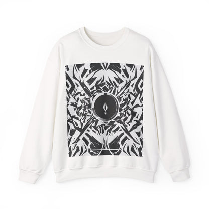 boostlete-am-crew-icon-flame-matte-geometric-0286 — Unisex Heavy Blend Crewneck Sweatshirt (Gildan)