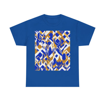 boostlete-field-day-icon-flame-glitch-geometric-0090 — Unisex Heavy Cotton Tee (Gildan 5000)