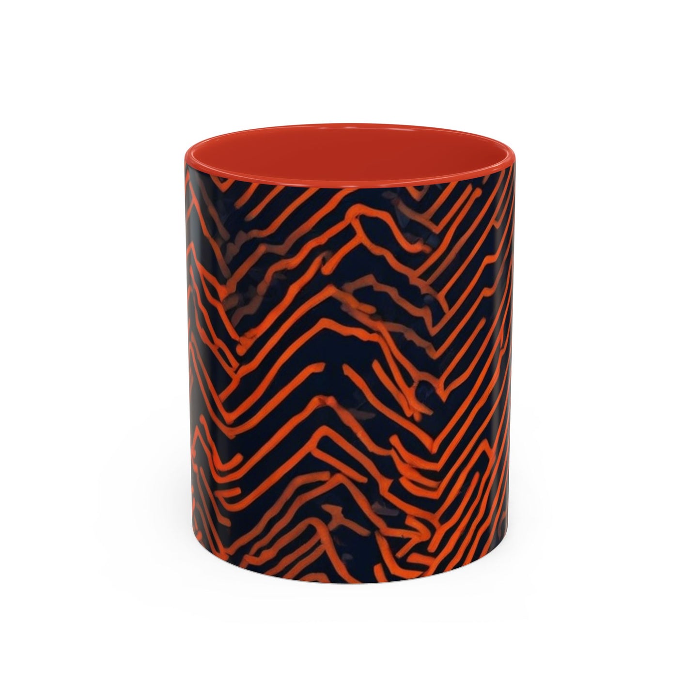 boostlete-field-day-pattern-ekg-modern-0087 — Accent Mug 11oz/15oz