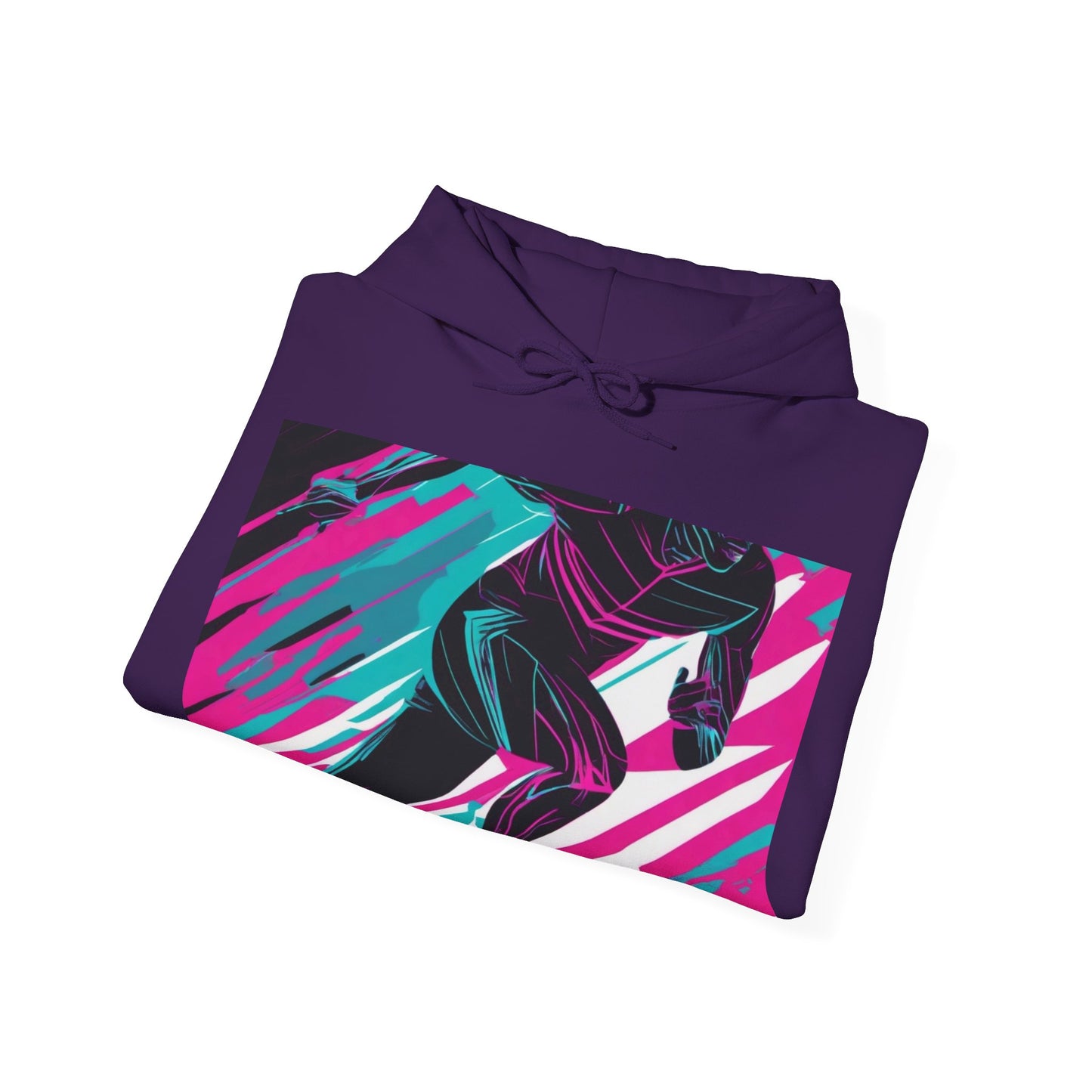 boostlete-mile-by-mile-scene-sprinter-motion-modern-0828 — Unisex Heavy Blend Hoodie (G18500)