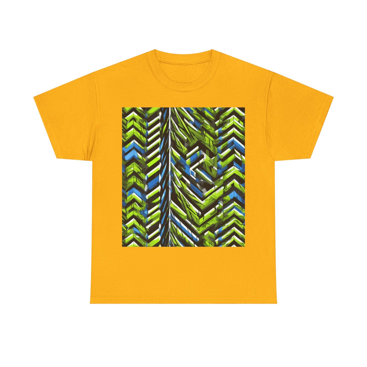 boostlete-rise-grind-pattern-chevron-isometric-0195 — Unisex Heavy Cotton Tee (Gildan 5000)