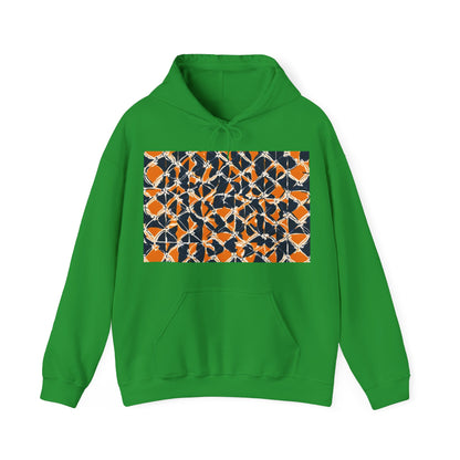 boostlete-headspace-pattern-plate-number-badge-0387 — Unisex Heavy Blend Hoodie (G18500)