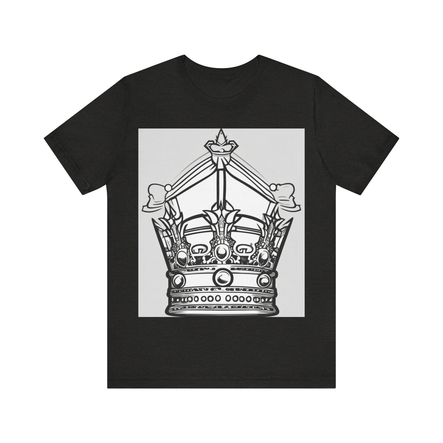boostlete-quiet-power-icon-crown-outline-badge-0130 — Unisex Jersey Short Sleeve (B+C 3001)