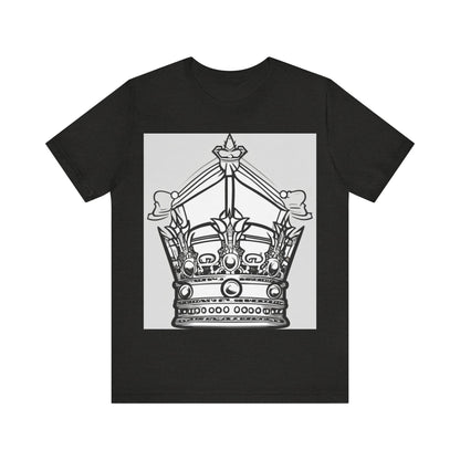 boostlete-quiet-power-icon-crown-outline-badge-0130 — Unisex Jersey Short Sleeve (B+C 3001)