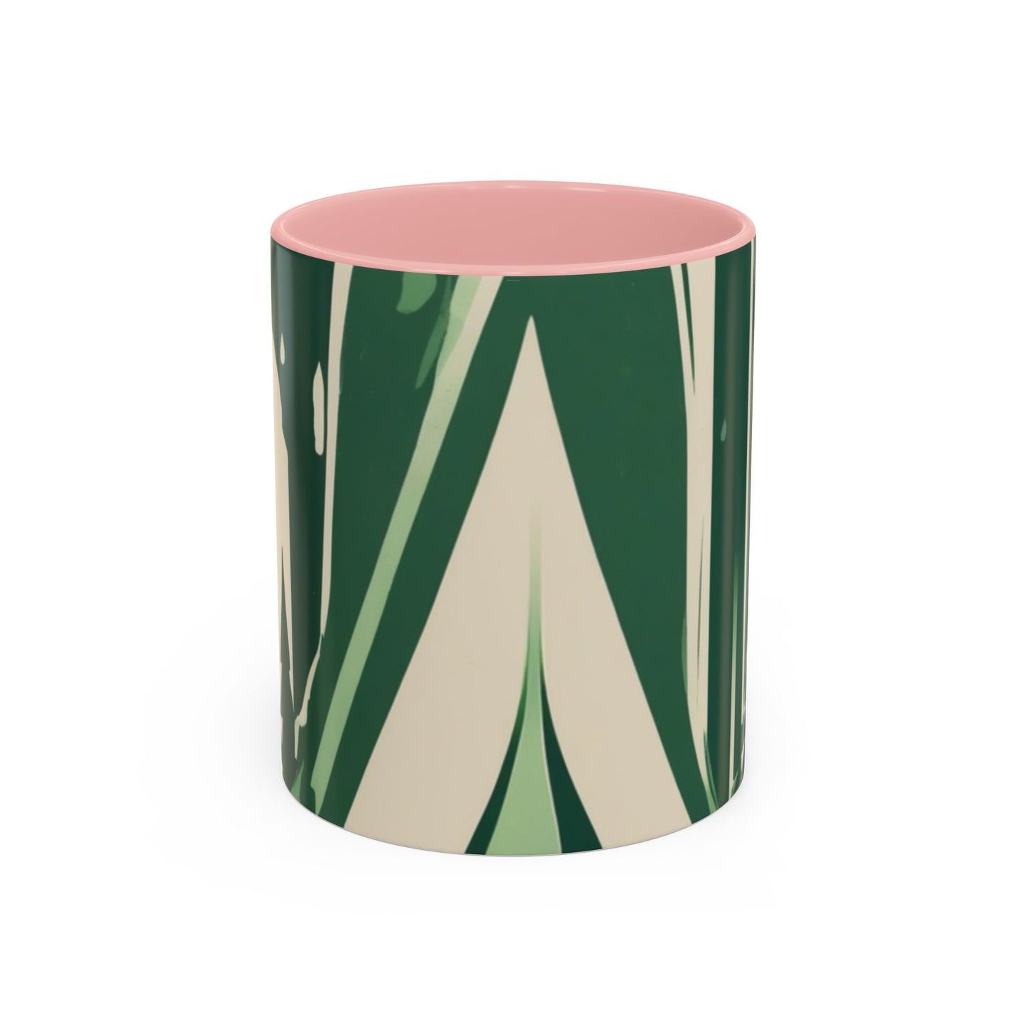 boostlete-quiet-power-icon-water-glitch-retro-0186 — Accent Mug 11/15oz