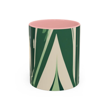 boostlete-quiet-power-icon-water-glitch-retro-0186 — Accent Mug 11/15oz