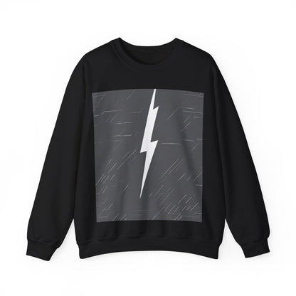boostlete-am-crew-icon-lightning-glitch-vector-0590 — Unisex Heavy Blend Crewneck (G18000)