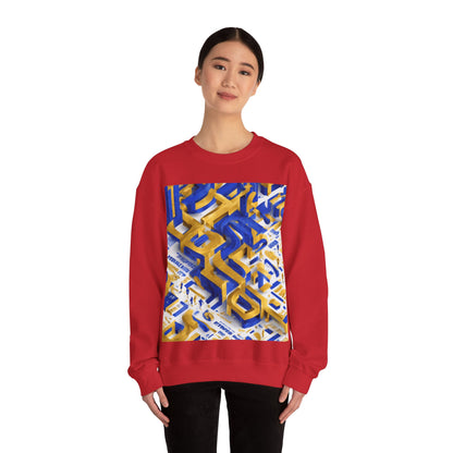 boostlete-iron-intent-type-one-more-rep-arc-isometric-0069 — Unisex Heavy Blend Crewneck Sweatshirt (Gildan)