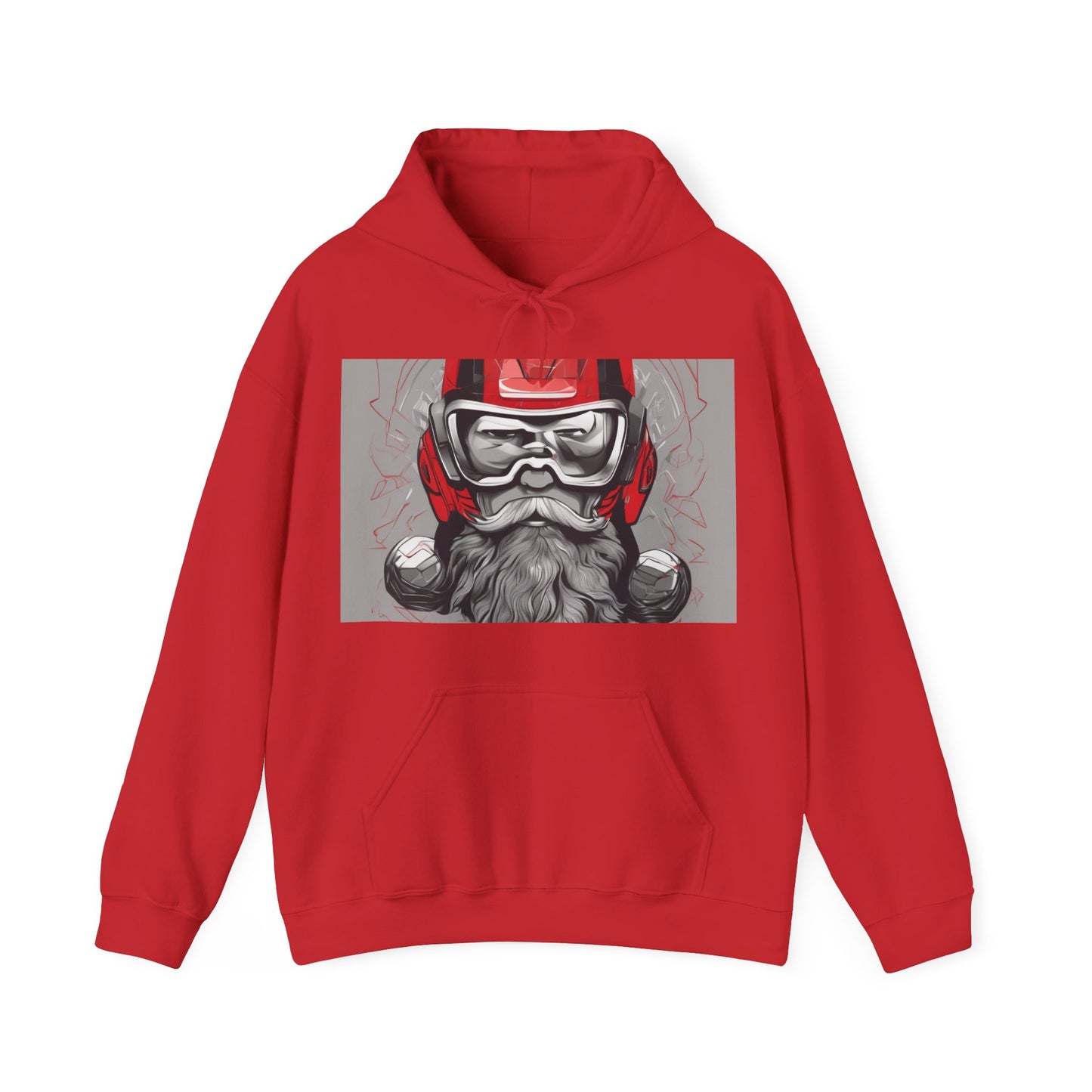 boostlete-pr-season-type-calm-is-a-superpower-outline-over-solid-isometric-0413 — Unisex Heavy Blend Hooded Sweatshirt (Gildan)
