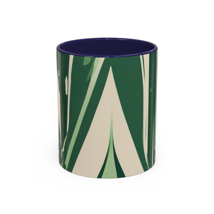 boostlete-quiet-power-icon-water-glitch-retro-0186 — Accent Mug 11/15oz
