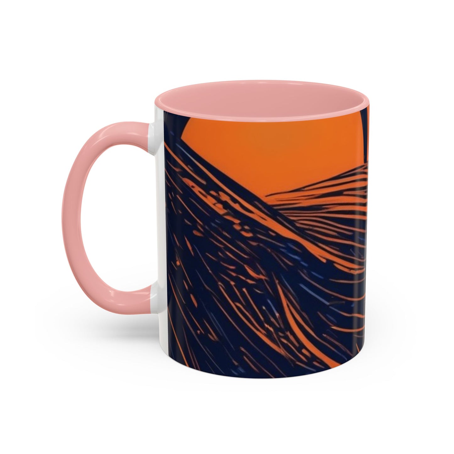 boostlete-rise-grind-icon-sunrise-speed-line-art-0202 — Accent Mug 11oz/15oz