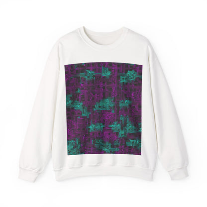 boostlete-boost-mode-pattern-plate-number-monoline-0079 — Unisex Heavy Blend Crewneck Sweatshirt (Gildan)