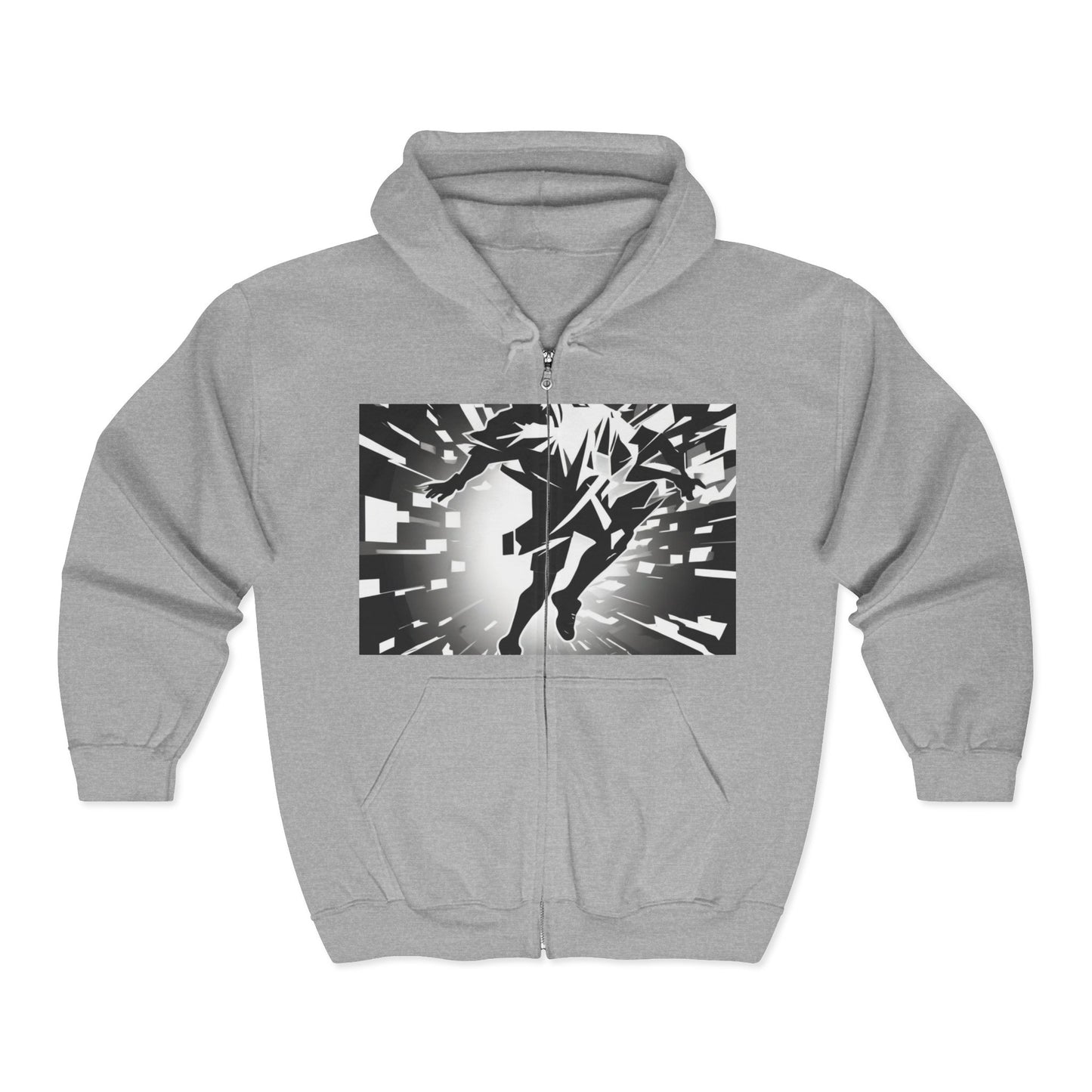 boostlete-am-crew-scene-sprinter-high-modern-0312 — Unisex Heavy Blend Full-Zip Hooded Sweatshirt