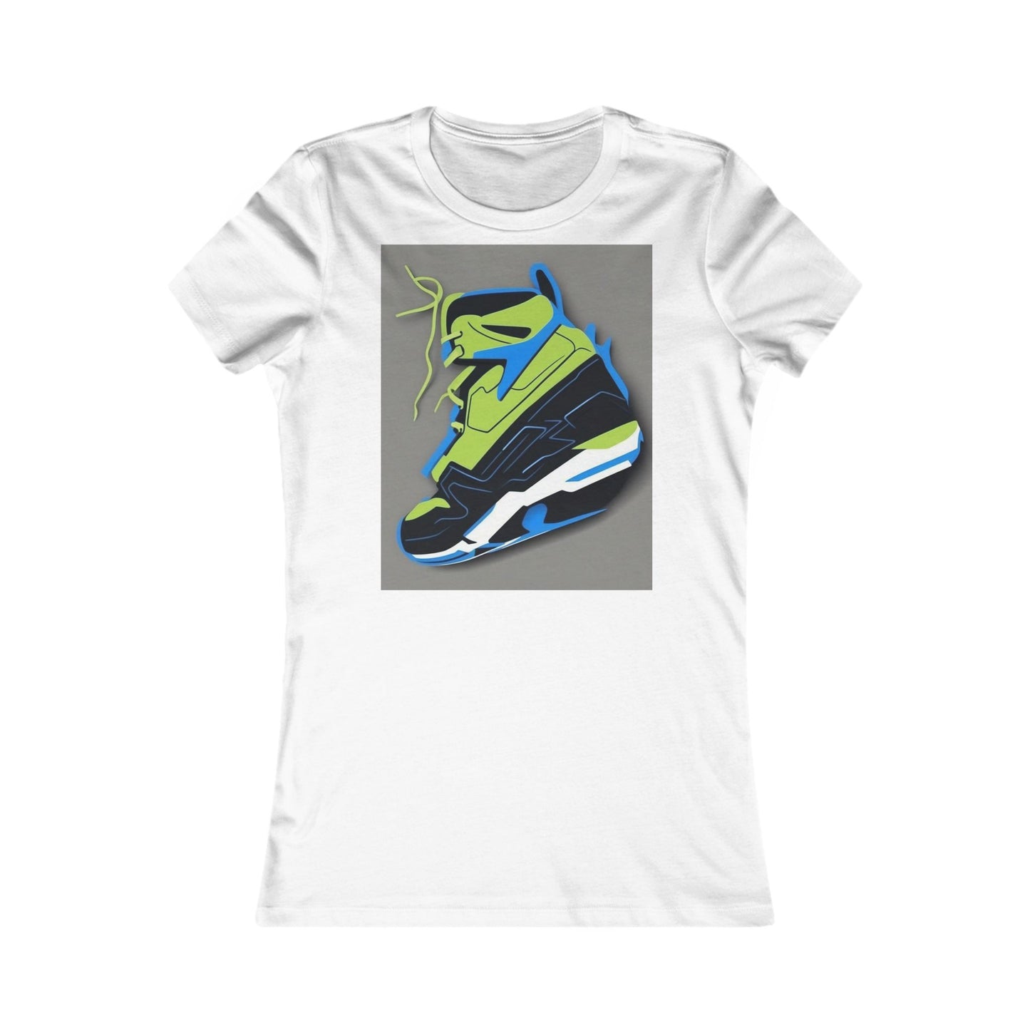 boostlete-quiet-power-icon-sneaker-duotone-paper-0066 — Women's Favorite Tee (B+C 6004)