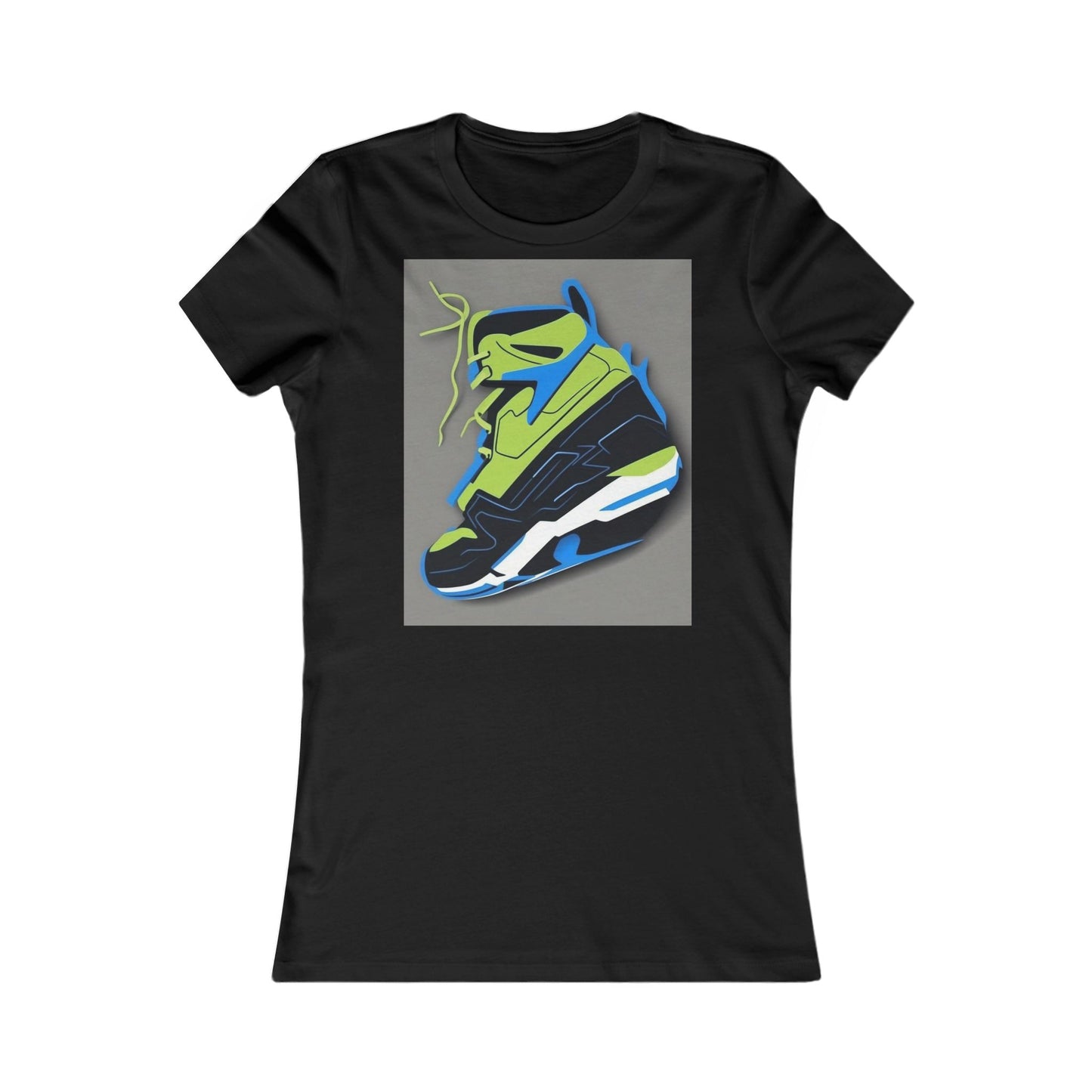 boostlete-quiet-power-icon-sneaker-duotone-paper-0066 — Women's Favorite Tee (B+C 6004)