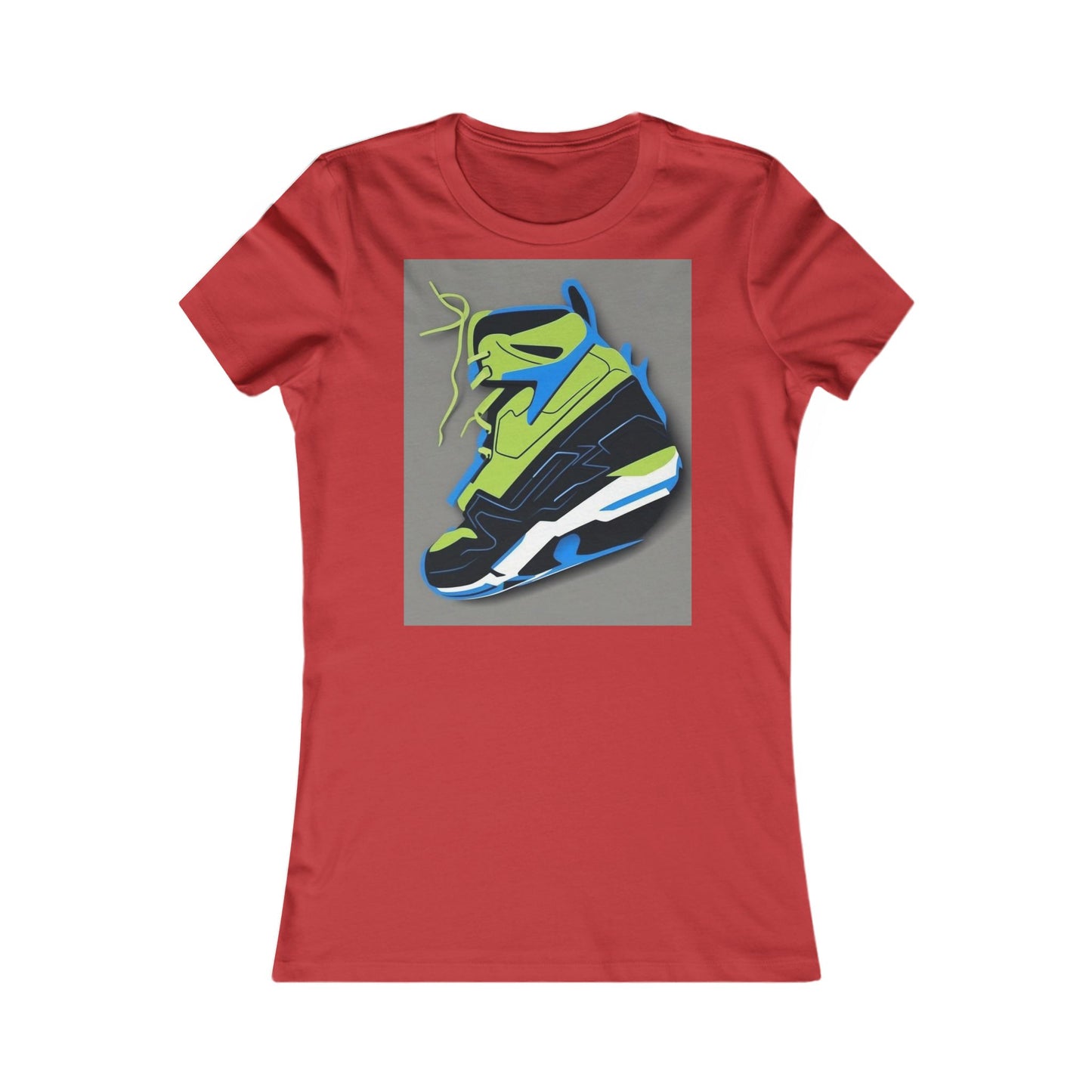 boostlete-quiet-power-icon-sneaker-duotone-paper-0066 — Women's Favorite Tee (B+C 6004)
