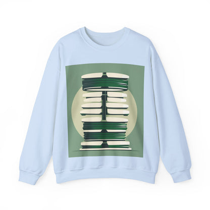 boostlete-recovery-progress-icon-barbell-glitch-vector-1746 — Unisex Heavy Blend Crewneck (G18000)