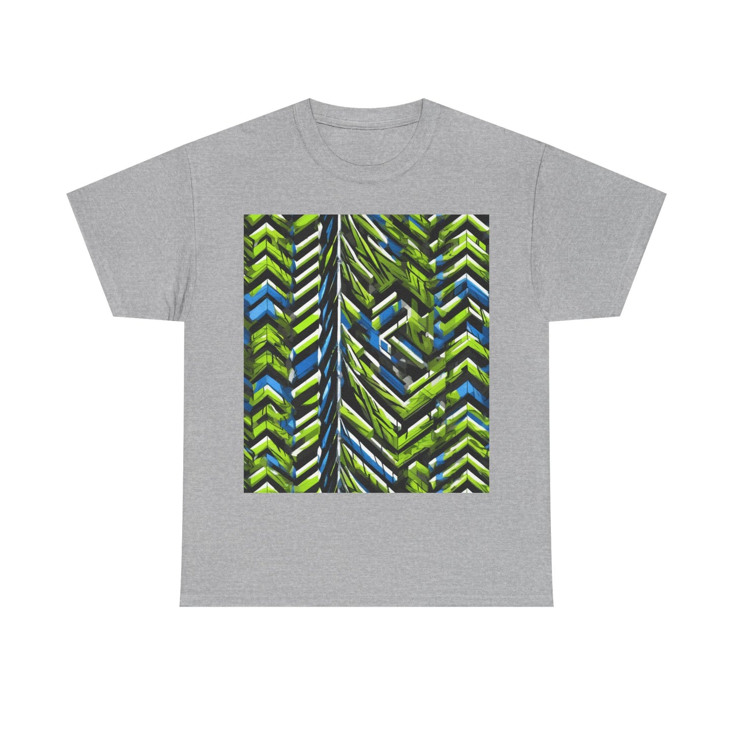 boostlete-rise-grind-pattern-chevron-isometric-0195 — Unisex Heavy Cotton Tee (Gildan 5000)