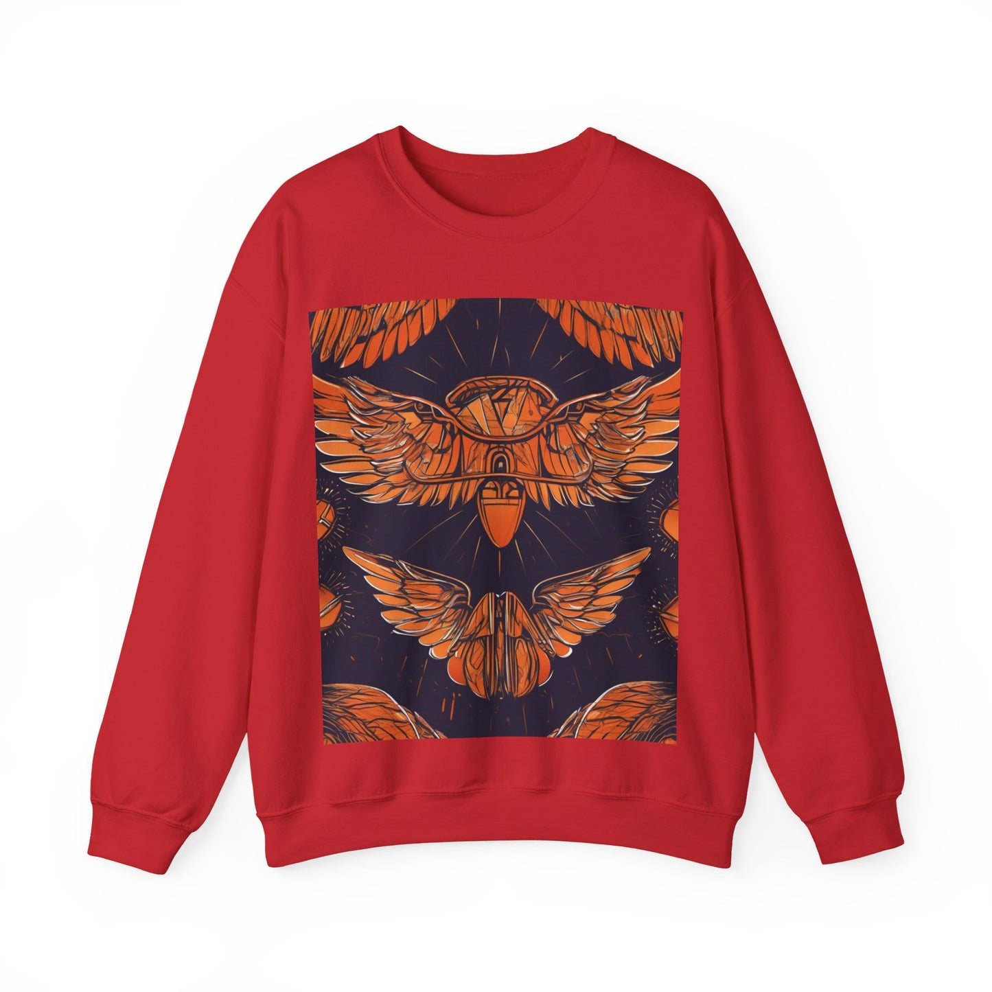boostlete-field-day-icon-wings-soft-geometric-0298 — Unisex Heavy Blend Crewneck Sweatshirt (Gildan)