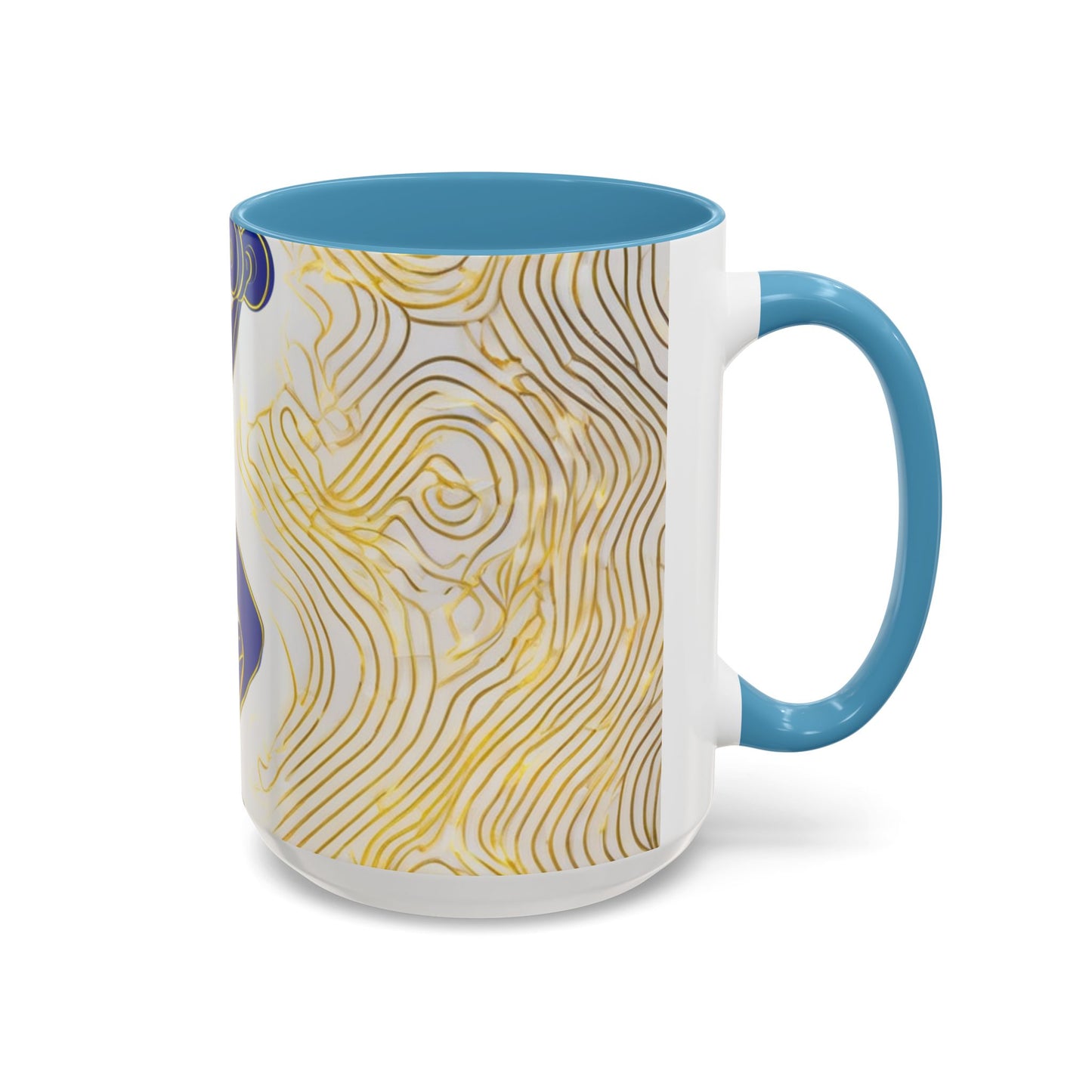 boostlete-iron-intent-scene-lunge-neon-line-art-0392 — Accent Mug 11/15oz