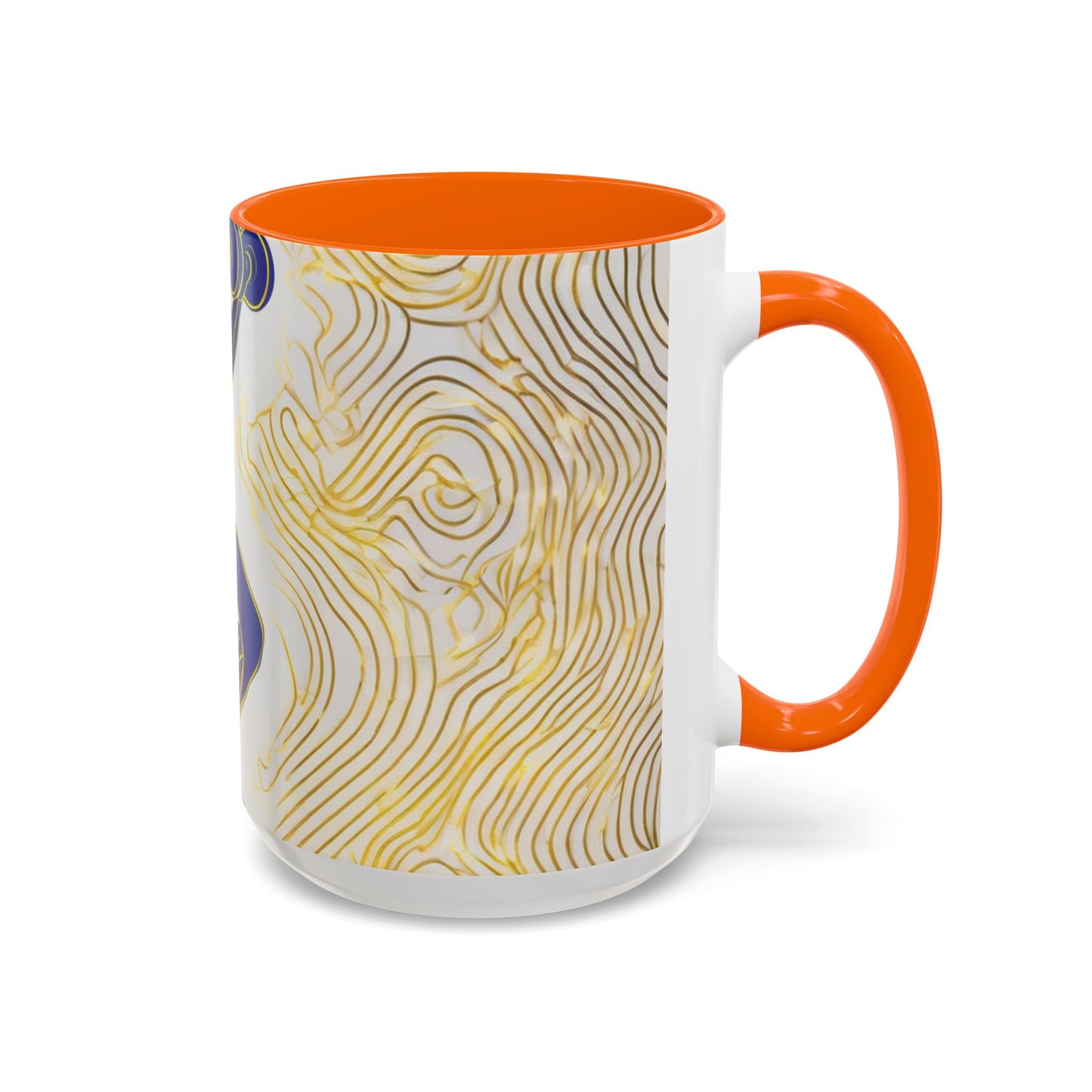 boostlete-iron-intent-scene-lunge-neon-line-art-0392 — Accent Mug 11/15oz