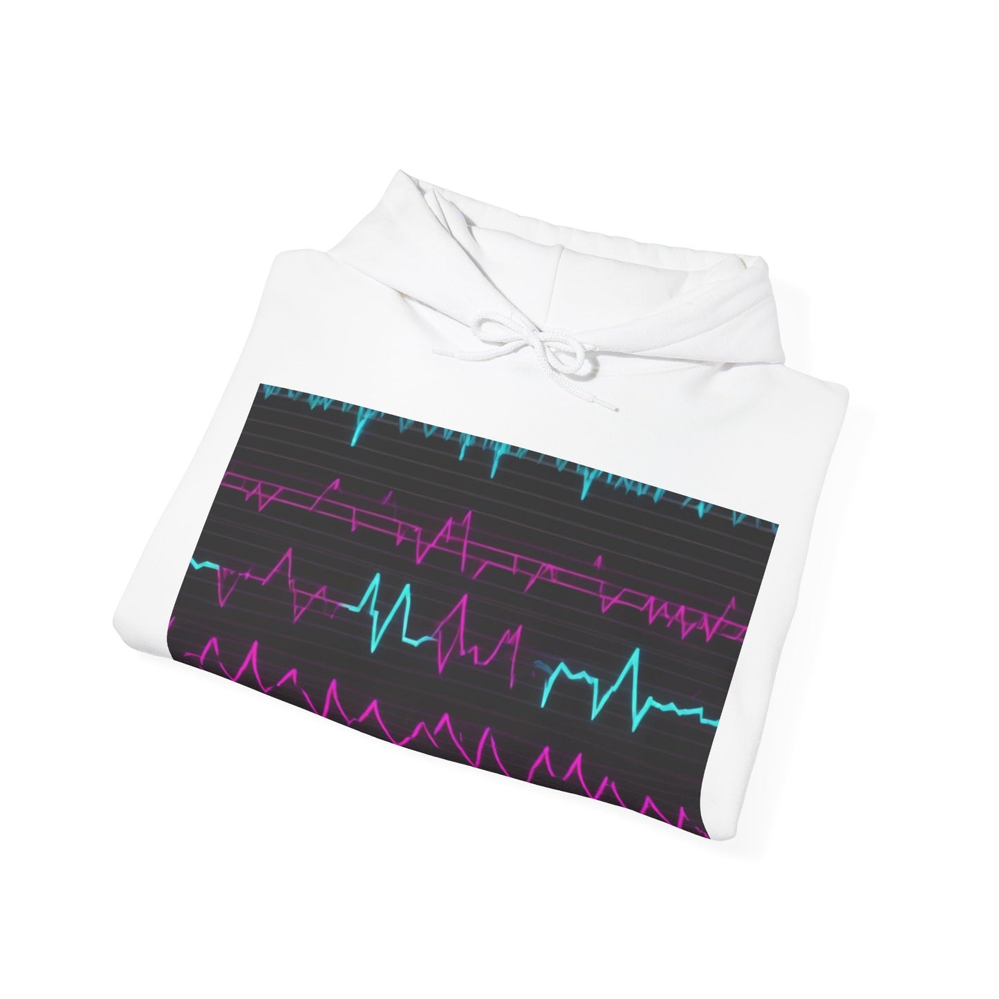 boostlete-boost-mode-pattern-ekg-modern-0111 — Unisex Heavy Blend Hooded Sweatshirt (Gildan)
