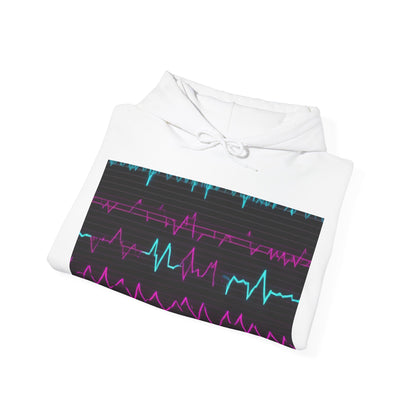 boostlete-boost-mode-pattern-ekg-modern-0111 — Unisex Heavy Blend Hooded Sweatshirt (Gildan)