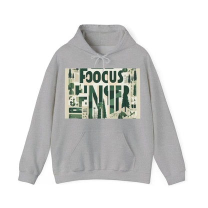 boostlete-boost-mode-type-focus-finish-banner-modern-0113 — Unisex Heavy Blend Hooded Sweatshirt (Gildan)
