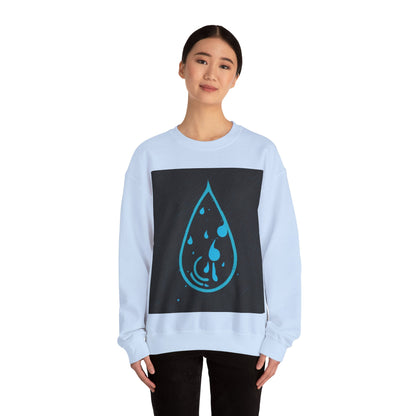 boostlete-iron-intent-icon-water-grainy-vector-0762 — Unisex Heavy Blend Crewneck (G18000)