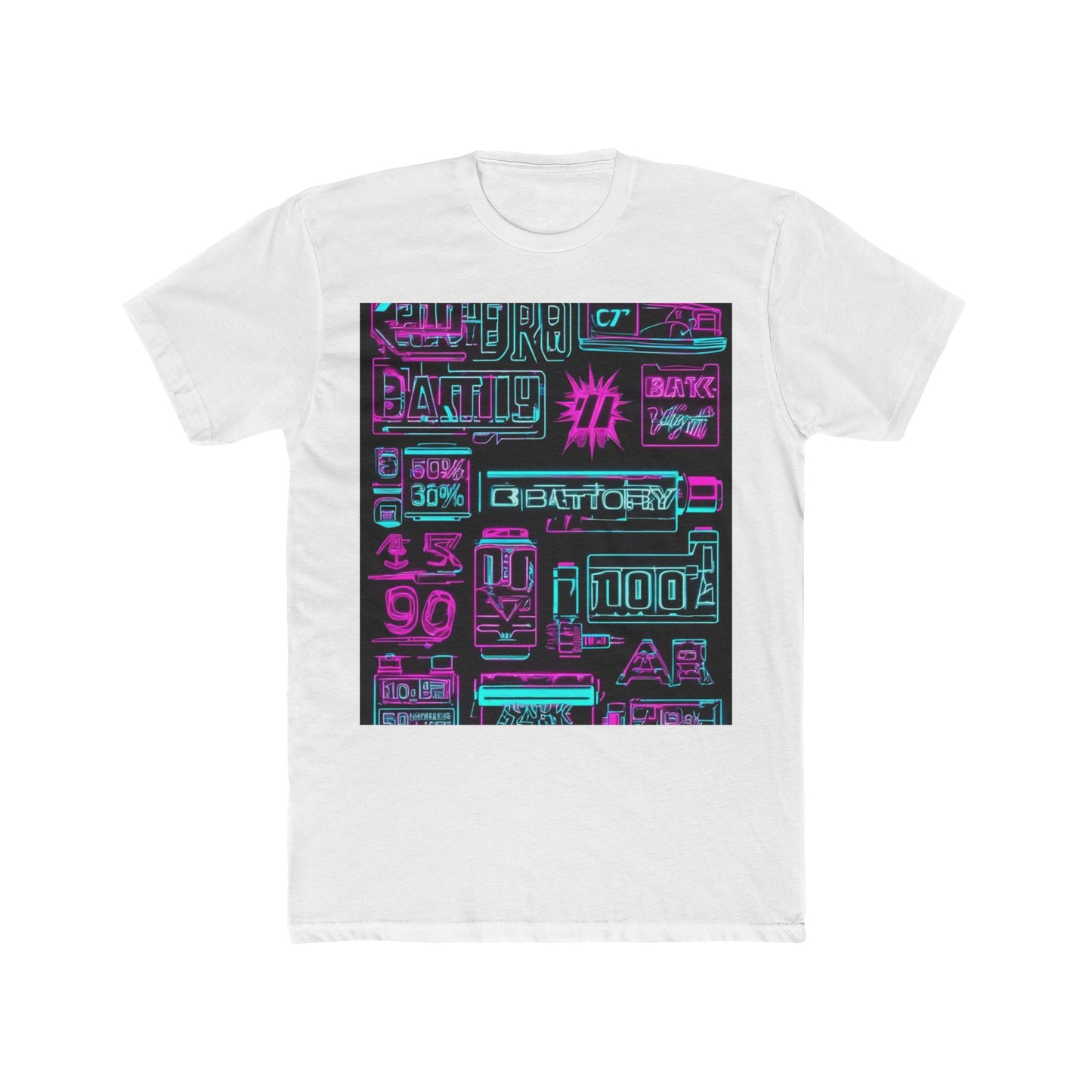 boostlete-rise-grind-type-battery-100-effort-split-blueprint-0205 — Unisex Cotton Crew Tee (NL 3600)