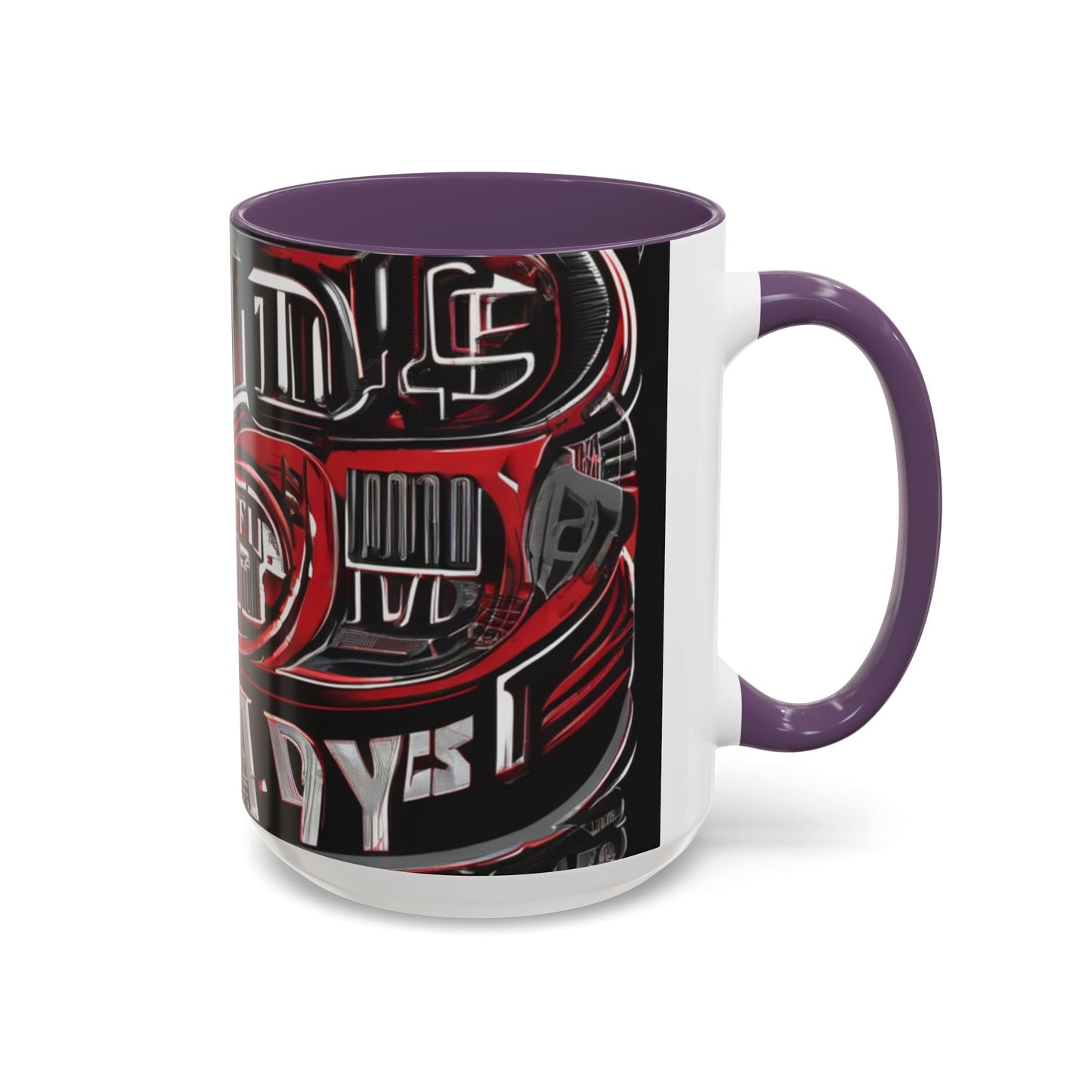 boostlete-boost-mode-type-win-the-day-outline-over-solid-monoline-0477 — Accent Mug 11/15oz
