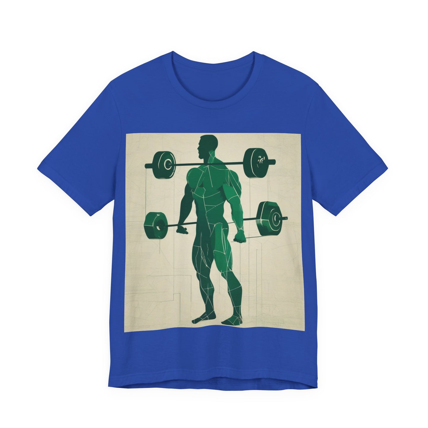 boostlete-boost-mode-scene-deadlift-glitch-blueprint-0044 — Unisex Jersey Short Sleeve (B+C 3001)