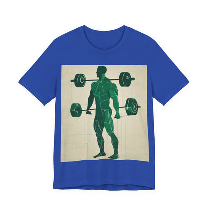 boostlete-boost-mode-scene-deadlift-glitch-blueprint-0044 — Unisex Jersey Short Sleeve (B+C 3001)