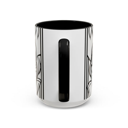 boostlete-boost-mode-icon-crown-offset-line-art-0190 — Accent Mug 11oz/15oz