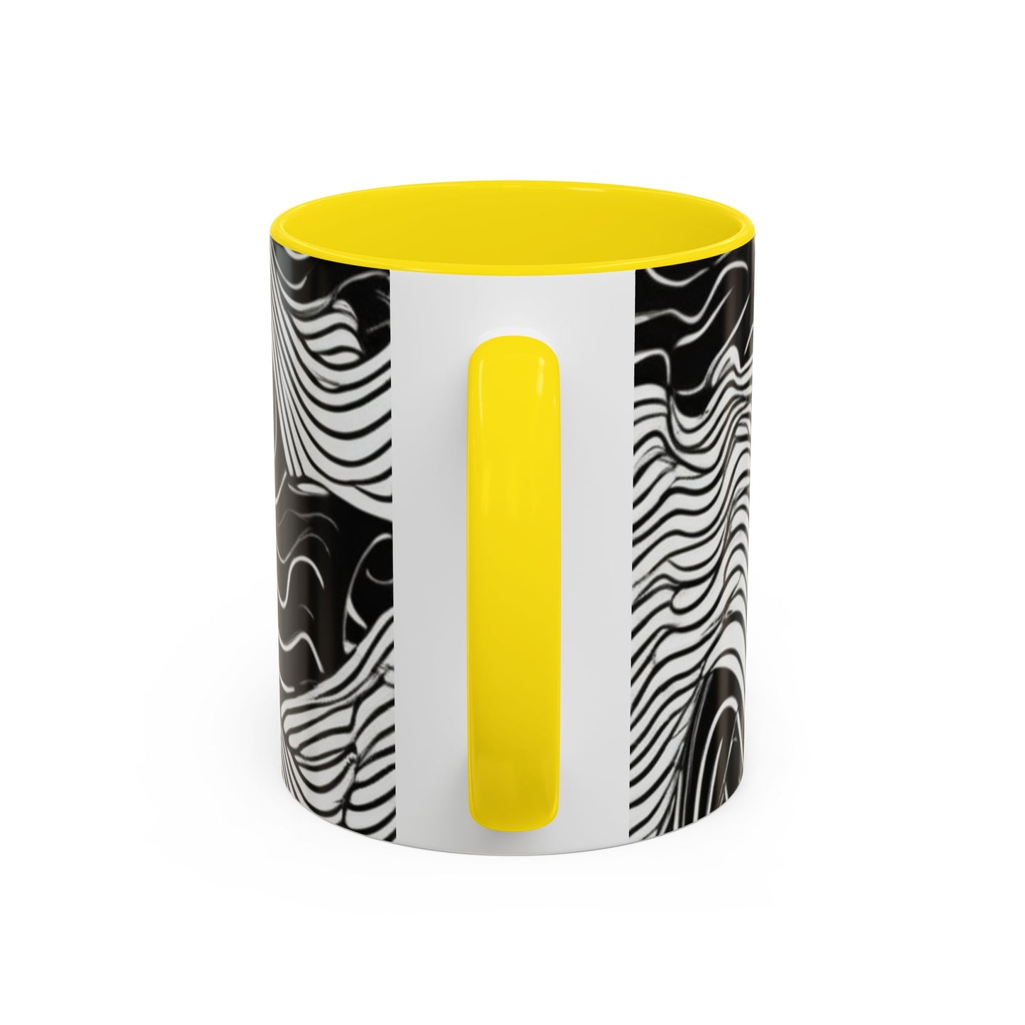 boostlete-field-day-pattern-topographic-line-art-0239 — Accent Mug 11oz/15oz