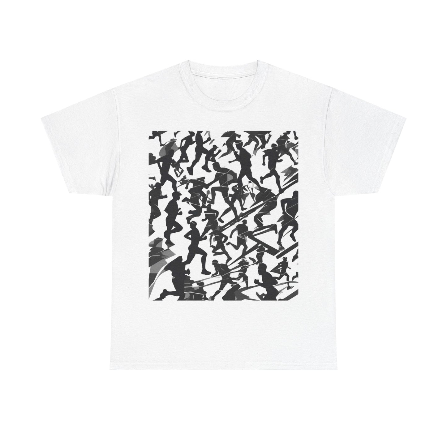 boostlete-field-day-scene-marathoner-motion-paper-0156 — Unisex Heavy Cotton Tee (Gildan 5000)