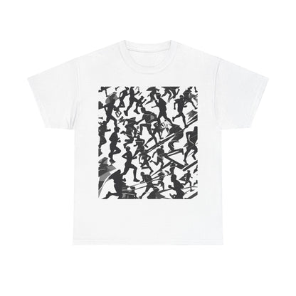 boostlete-field-day-scene-marathoner-motion-paper-0156 — Unisex Heavy Cotton Tee (Gildan 5000)