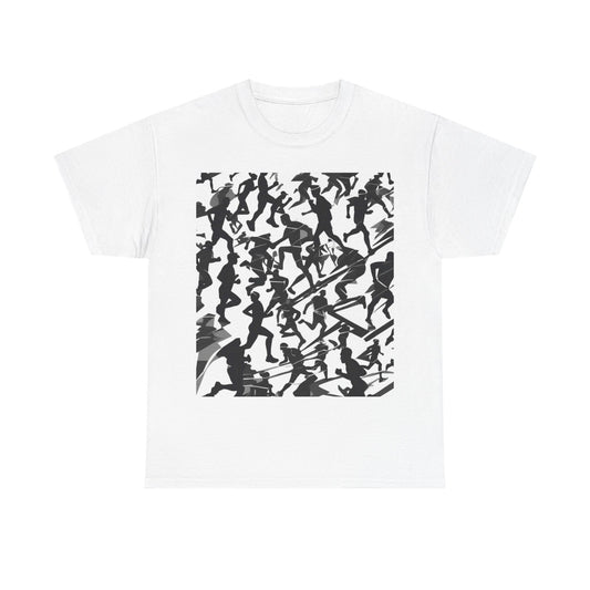 boostlete-field-day-scene-marathoner-motion-paper-0156 — Unisex Heavy Cotton Tee (Gildan 5000)