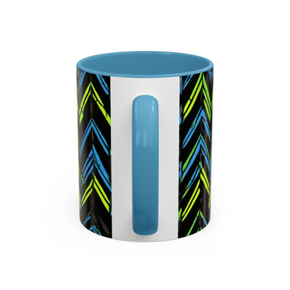 boostlete-mile-by-mile-pattern-chevron-monoline-0051 — Accent Mug 11oz/15oz